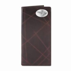 Wrinkle Leather Roper Wallet - Mallard Concho