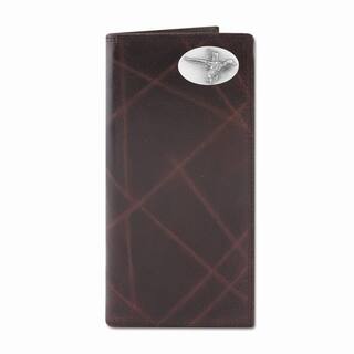 Wrinkle Leather Roper Wallet - Mallard Concho