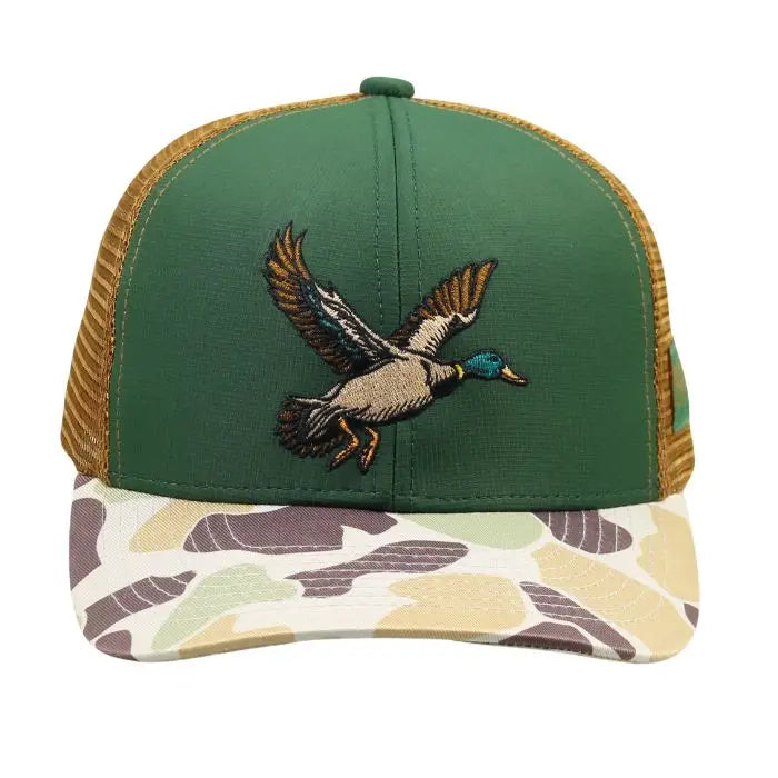 Ole Boy Flying Mallard Camo Trucker