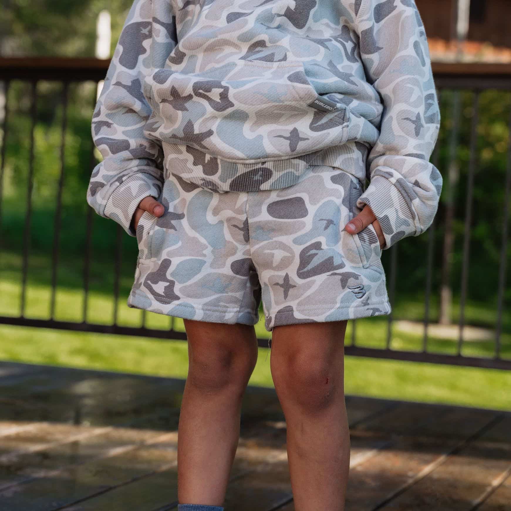 Youth Vintage Washed Shorts - Mallard Mayhem Camo - Image 2