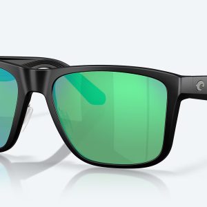 Los Alijos Matte Black Green Mirror Lenses 580G