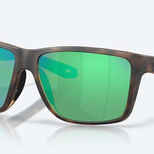 Broadbill II XL Matte Tortoise Green Mirror 580G
