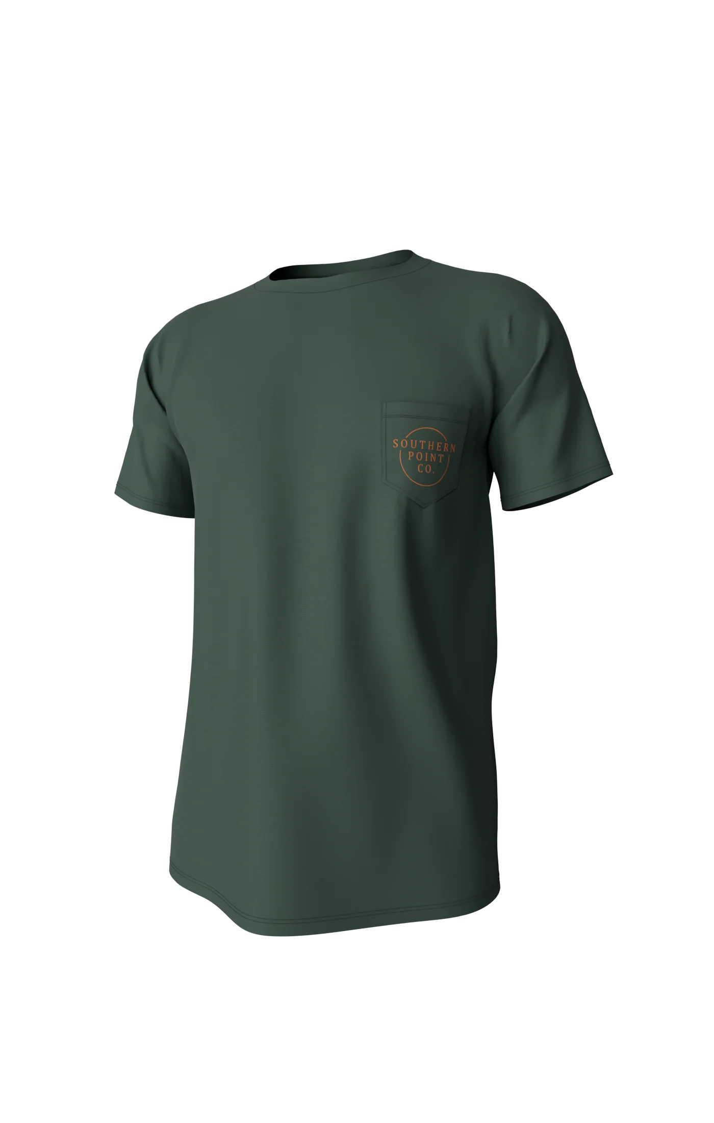 Youth Vintage Circle Greyton Short Sleeve Pocket Tee - Duck Green - Image 2