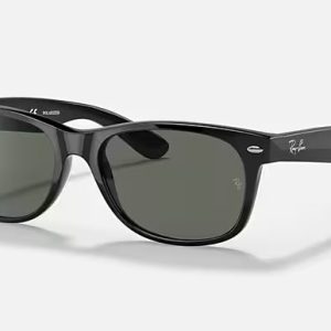 New Wayfarer Classic Polished Black G-15 Green Polarized