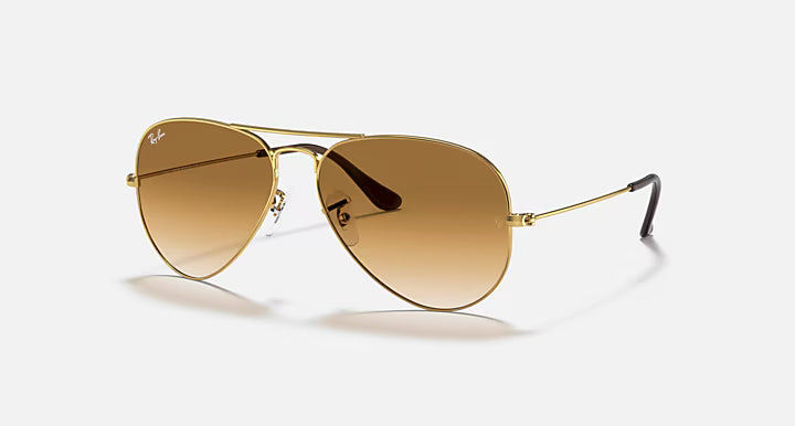 Aviator Gradient Polished Arista Gold Light Brown