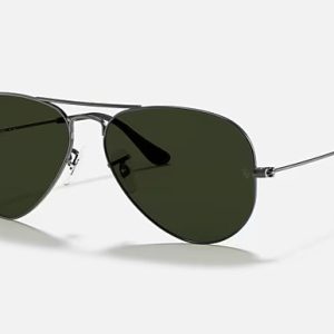 Aviator Polished Gunmetal G-15 Green