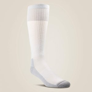 VentTEK® Over the Calf Western Boot Sock 2 Pair Pack - White