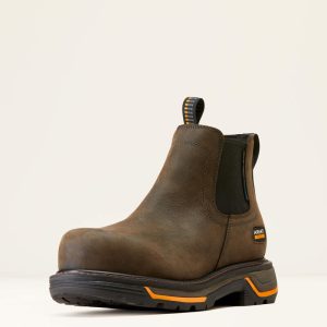 Big Rig Chelsea Waterproof Composite Toe Work Boot - Iron Coffee