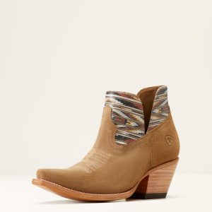 Hazel Chimayo Western Boot - Dijon Roughout