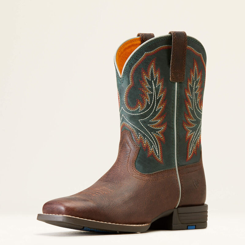 Youth Wilder Western Boot - Hat Box Brown