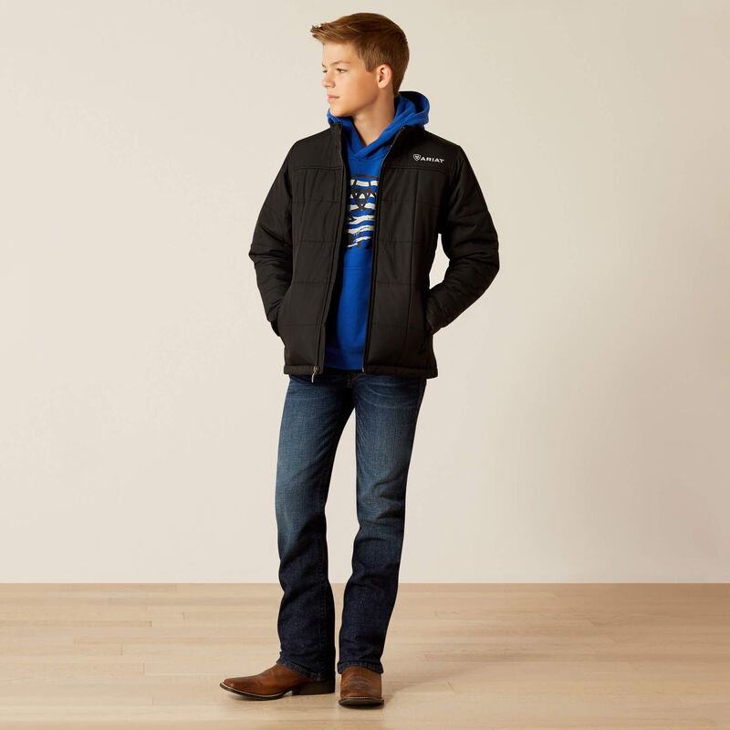 Youth Crius Insulated Jacket - Black - Image 3