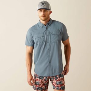 VenTEK Outbound Fitted Shirt - Newsboy Blue