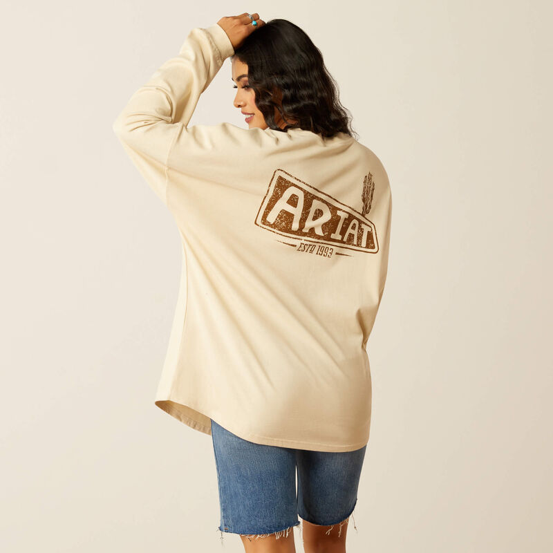 Canvas Oversized T-Shirt - Summer Sand