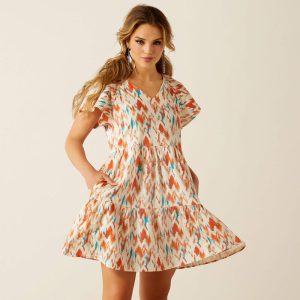 Delilah Dress - Painted Watercolor