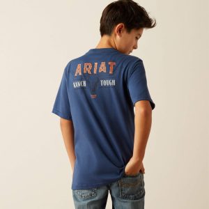 Youth Ranch Tough T-Shirt - Space Blue
