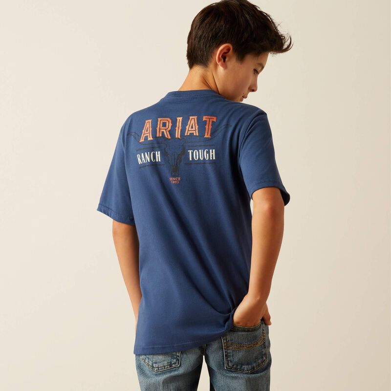 Youth Ranch Tough T-Shirt - Space Blue