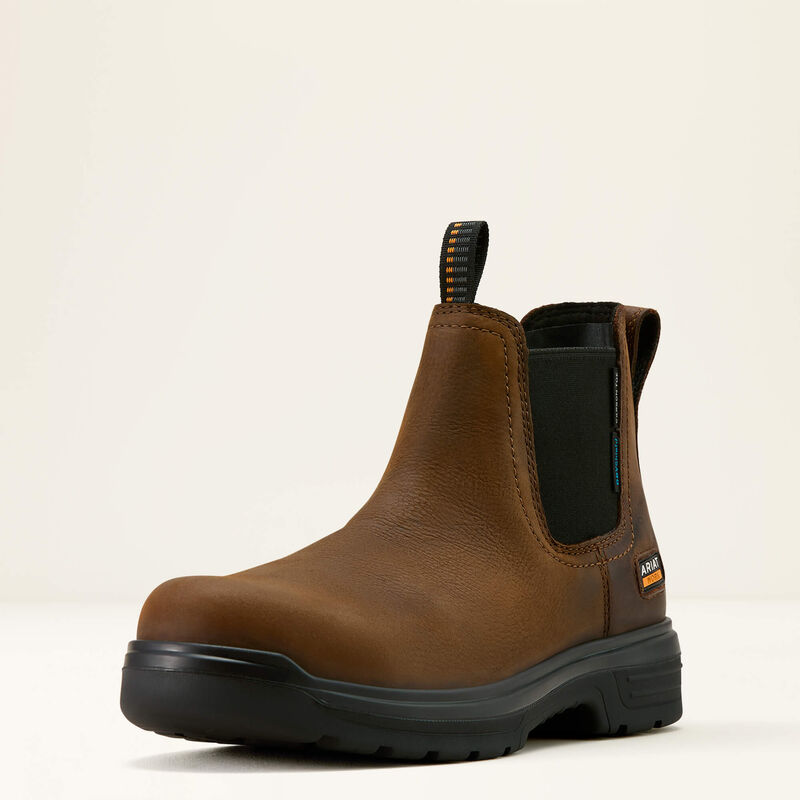 Turbo Chelsea CSA Waterproof Carbon Toe Work Boot - Rich Brown