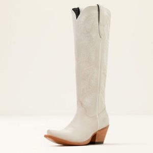 Laramie StretchFit Western Boot - Oyster Suede