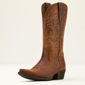 Heritage X Toe Western Boot - Rich Oak