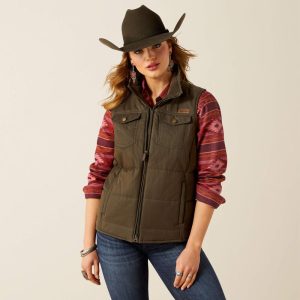 Grizzly Quilted Vest - Earth