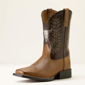 Kid's Stampede Wide Square Toe Western Boot