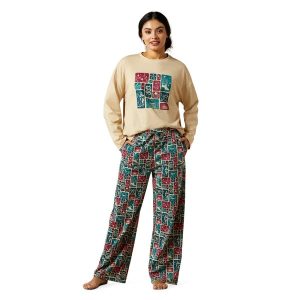 Women's Dreams Pajama Set - Western Blocks