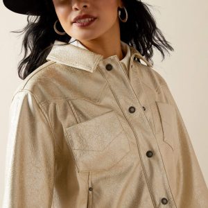 Cropped Jacket - Gold