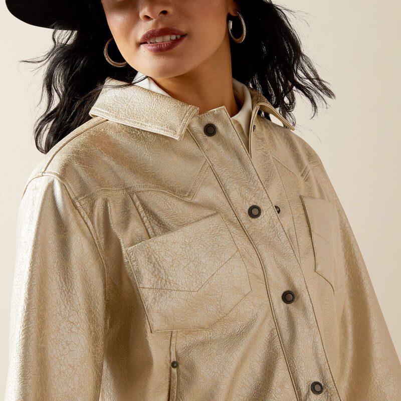 Cropped Jacket - Gold