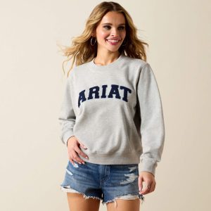 Essential Crew Sweatshirt - Light Heather Grey