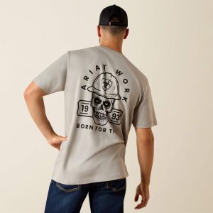 Rebar Cotton Strong Hardhead T-Shirt - Limestone