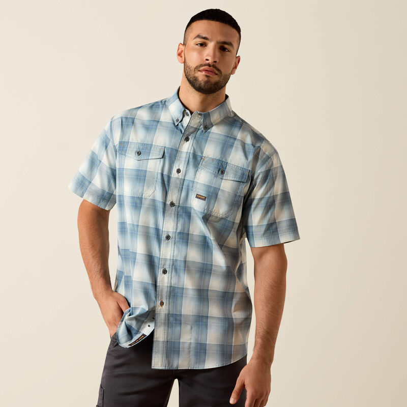 Rebar Made Tough VentTEK DuraStretch Work Shirt - Baleen Blue