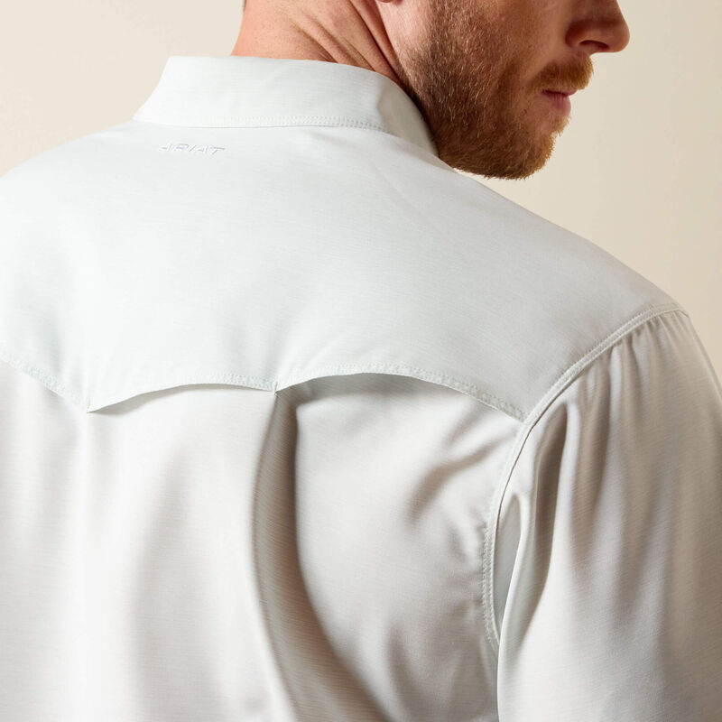 Western VentTEK Classic Fit Shirt - Aqua Heather - Image 6