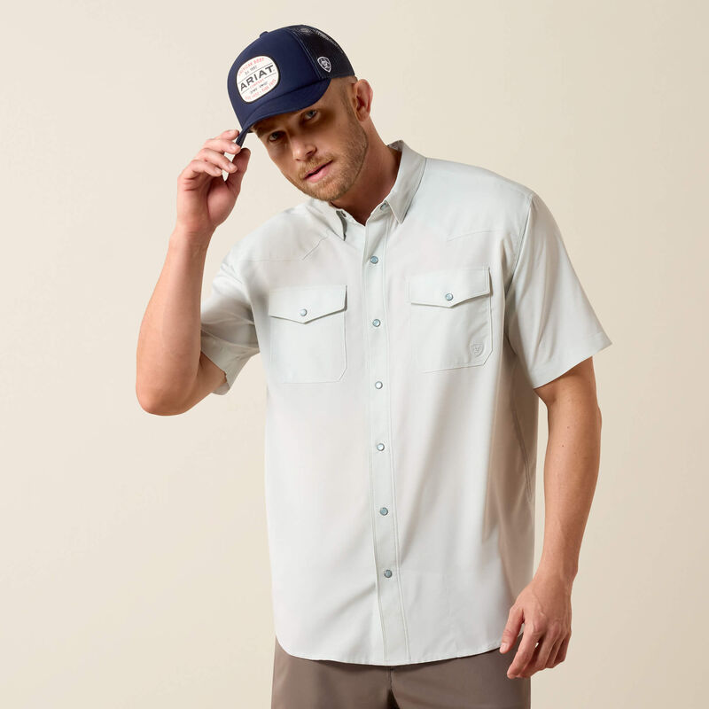 Western VentTEK Classic Fit Shirt - Aqua Heather