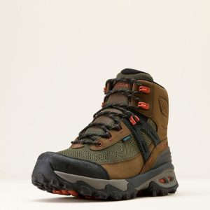 Traverse Mid Waterproof Hiking Boot- Brown Bark/ Evergreen