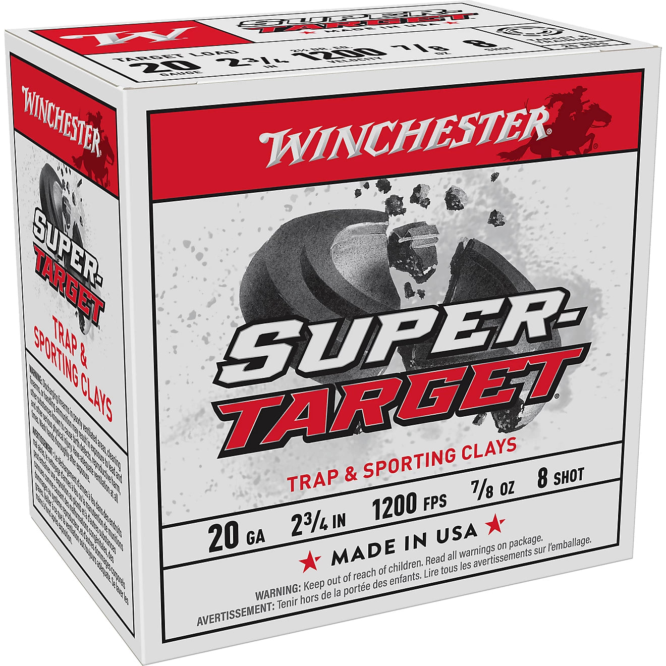 Winchester Target Load 20 GA 2 3/4" 7/8oz 1200 FPS #8