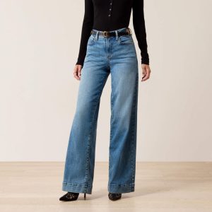High Rise Revel Vilma Ultrastretch Wide Leg Jeans - Palmdale