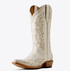 Hazen Western Boot- Ivory Pearl