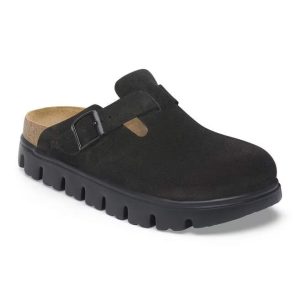Boston Chunky Suede Leather - Black / Black