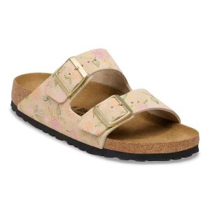Arizona - Suede Leather - Sandcastle Flower Print