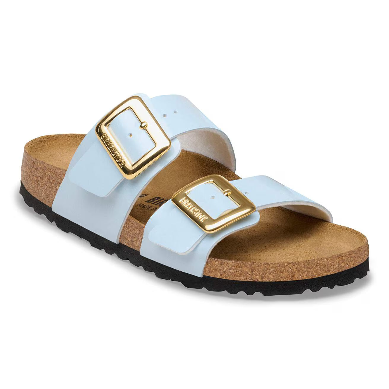 Sydney Luxe Cushion Buckle - Patent Baby Blue