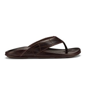 Hokule'a Kia Beach Sandals - Dark Wood