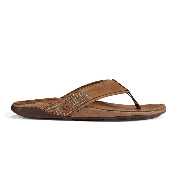 Tuahine Men's Waterproof Leather Sandals - Toffee & Toffee