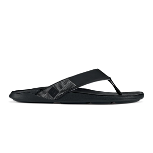 Men's Tuahine Waterproof Leather Sandal - Black