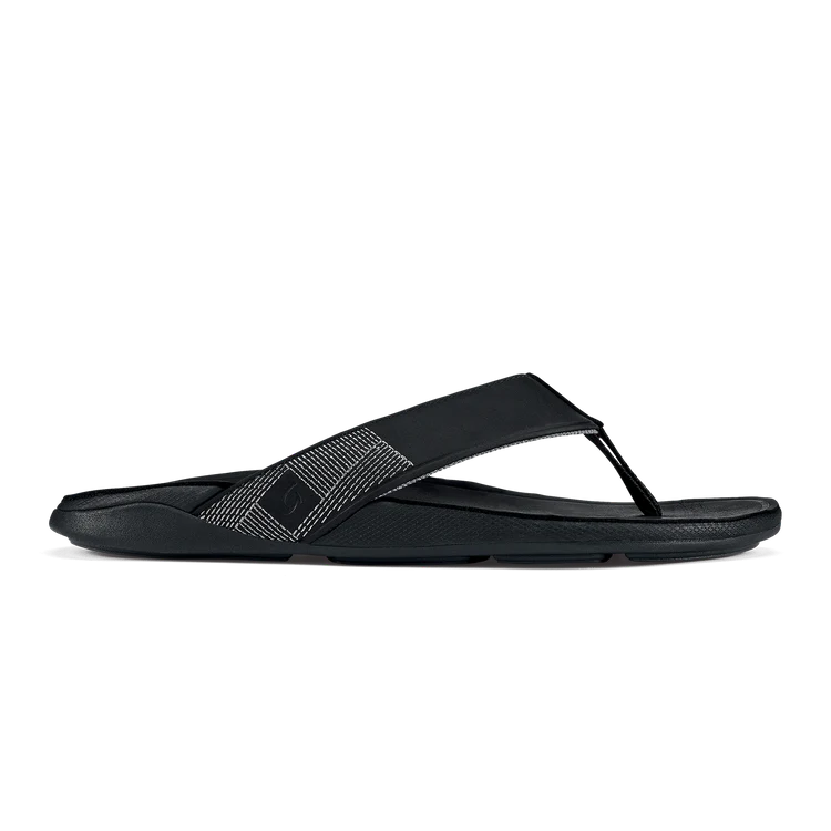 Men's Tuahine Waterproof Leather Sandal - Black