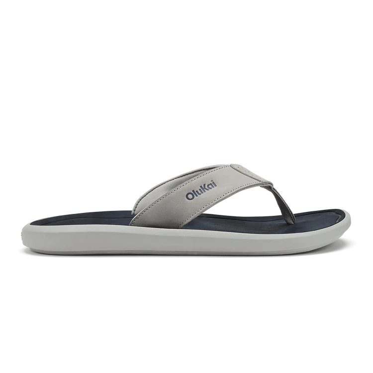 Men's Pili Waterproof Leather Sandal - Ash & Mood Indigo