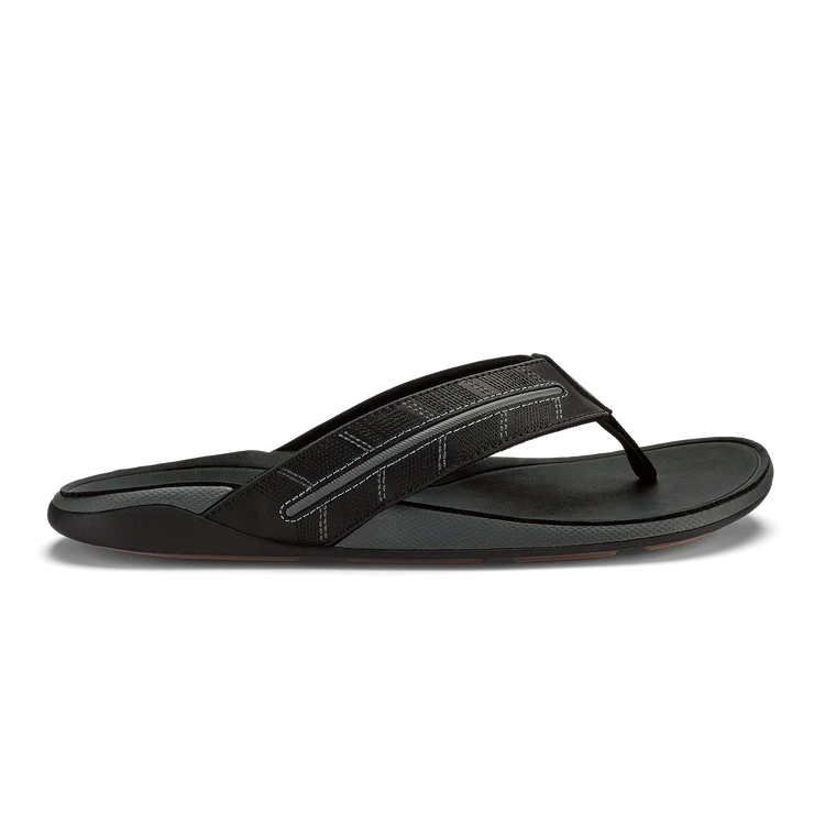Men's Tuahine Palm Beach Sandal - Lava Rock & Dark Shadow