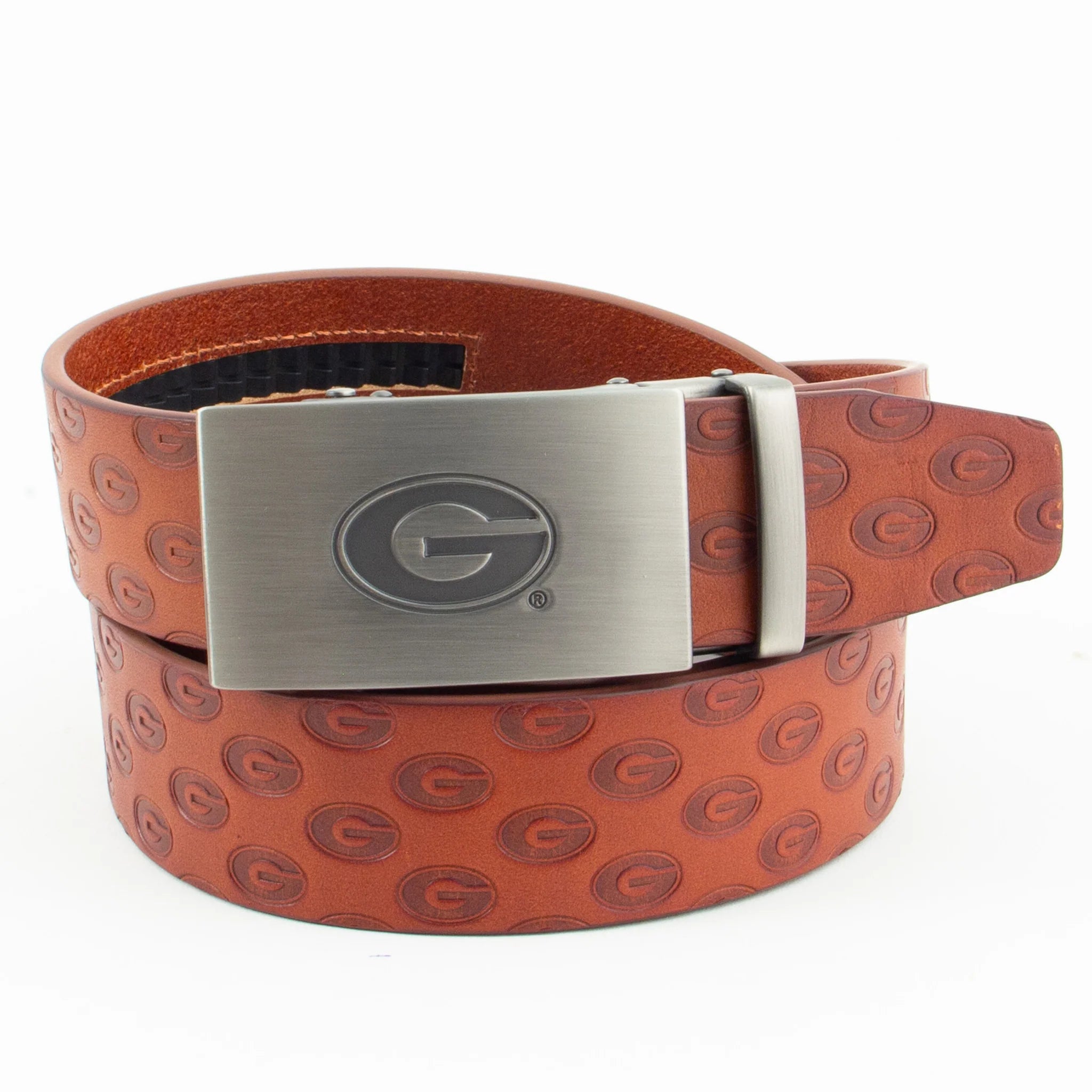Georgia Bulldogs Belt Ratchet - Brown