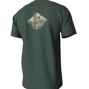 Youth Diamond Quail Short Sleeve Pocket Tee - Duck Green