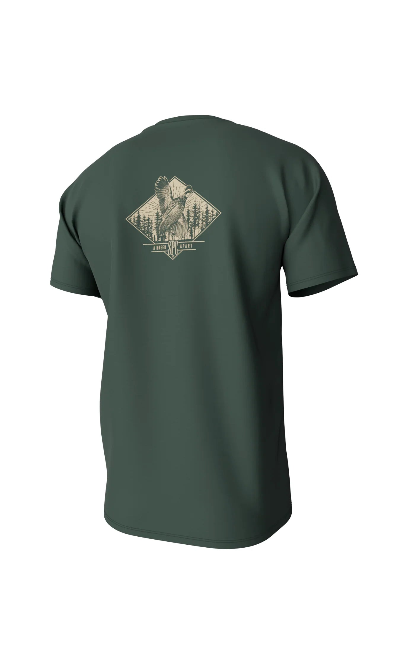 Youth Diamond Quail Short Sleeve Pocket Tee - Duck Green