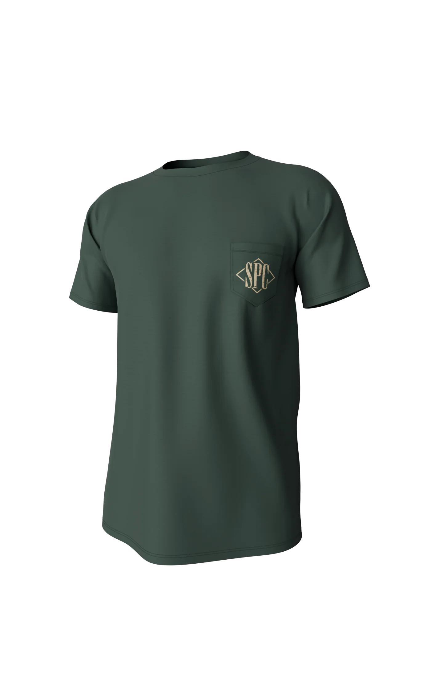 Youth Diamond Quail Short Sleeve Pocket Tee - Duck Green - Image 2